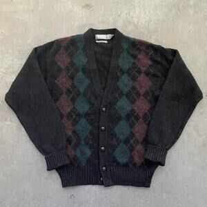 Vintage Wool Patterned Cardigan